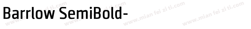 Barrlow SemiBold字体转换